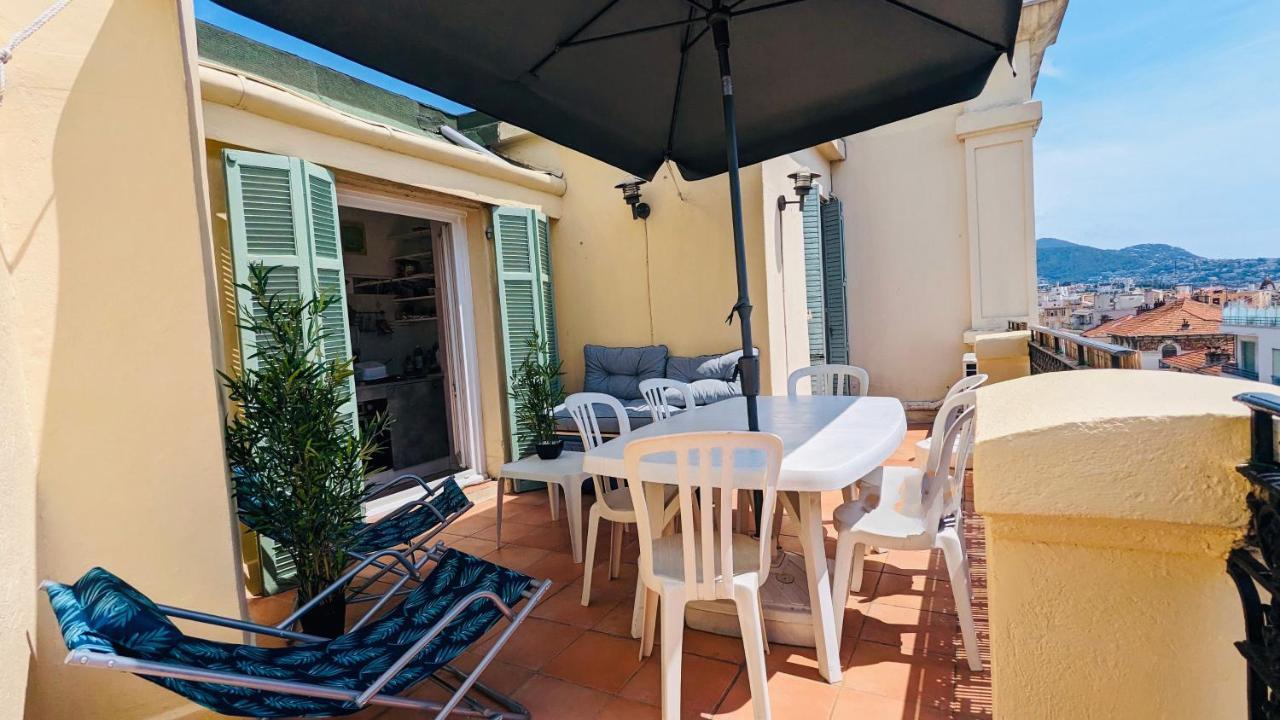 "Studio Ensoleille A Deux Pas Des Plages Avec Sa Grande Terrasse Privee !" Nizza Exterior foto
